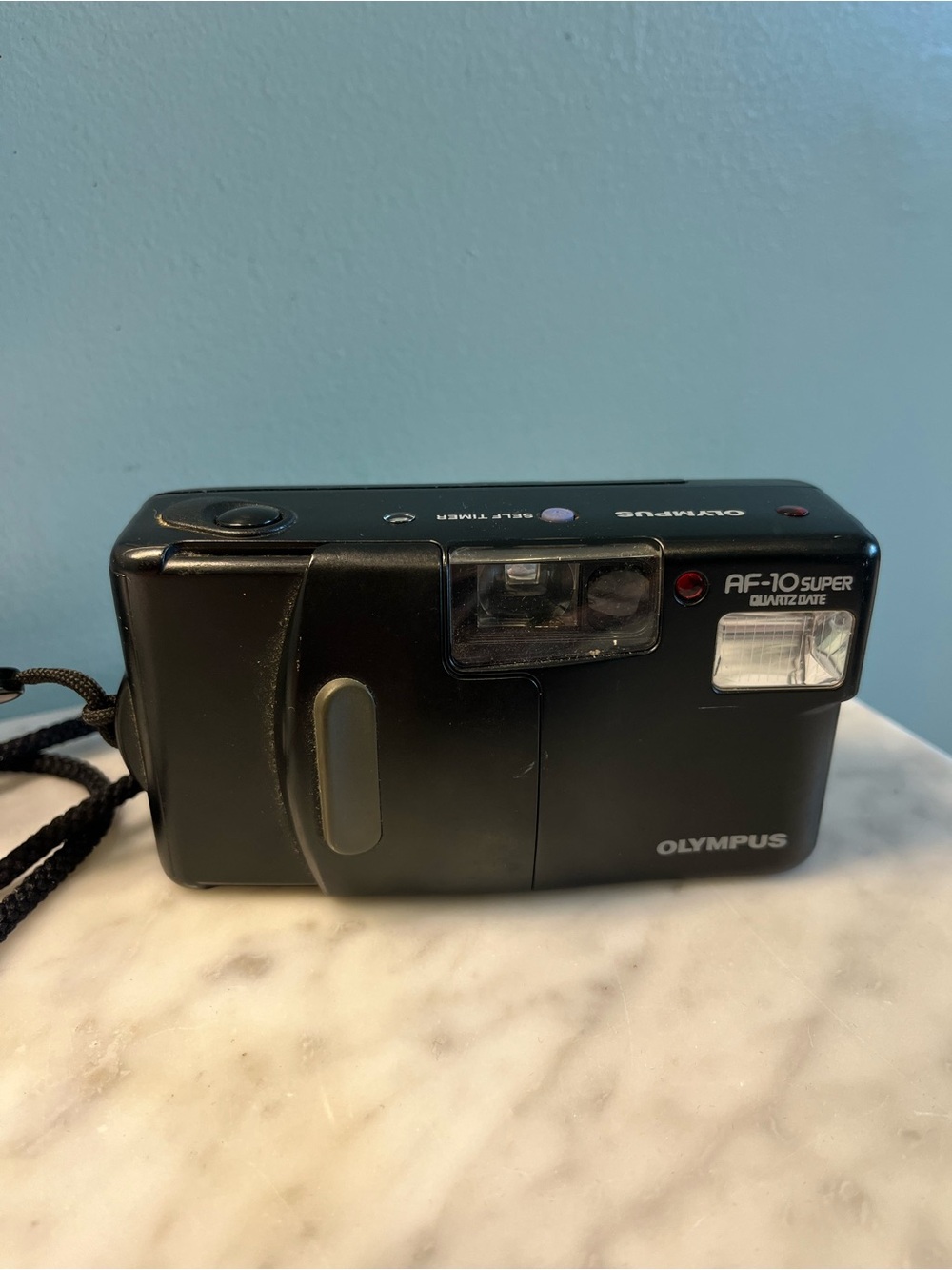 Olympus Black AF-10 Point-and-Shoot Film Camera